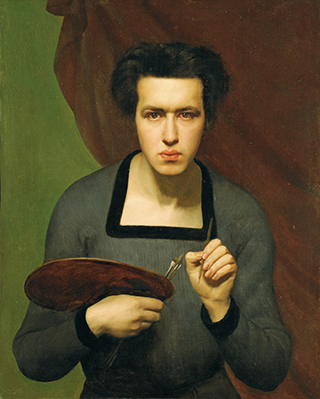 Louis Janmot, Autoportrait, 1832, huile sur toile, 81 par 65.5 cm, Mus��e des Beaux-Arts de Lyon
